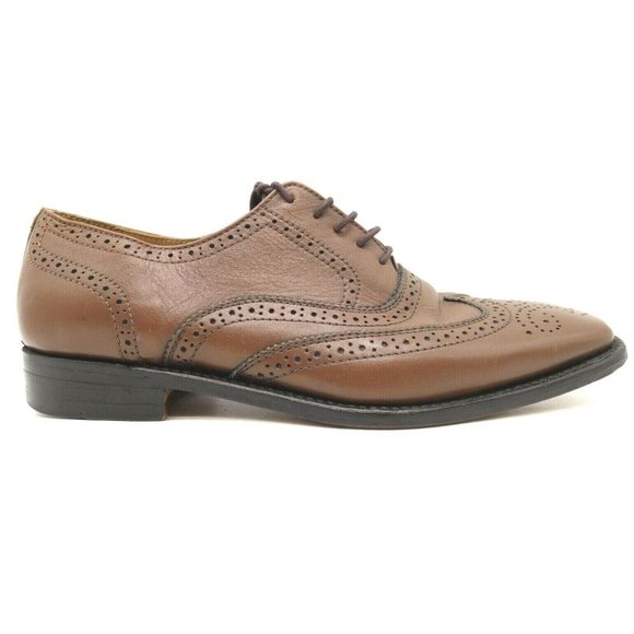 Westbury Brown Leather Wingtip Lace Up Dress Oxfords Shoes Men\'s 42 / 8 main image 11
